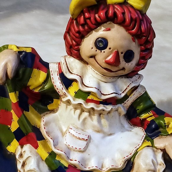 VTG BYRON MOLD 1970,s RAGGEDY ANN HAND PAINTED - Picture 3 of 9